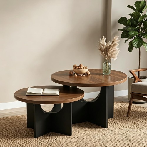 Set round nesting - nesting, coffee