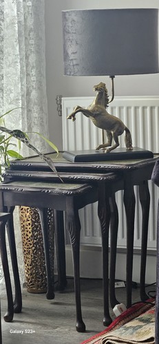 Black wood rectangular nesting - wood,