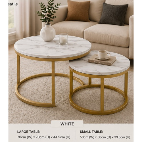 Luxury nesting coffee table - coffee,