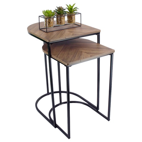 Nest coffee table rustic - 2,