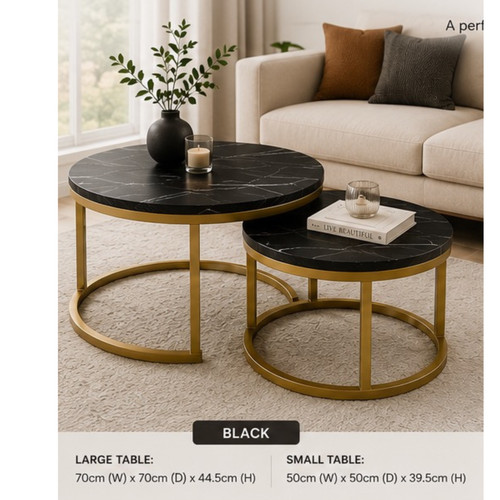 Nesting coffee tables set - nesting, of