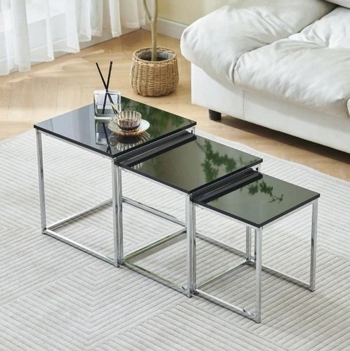 Nest tables set 3 black - nest, of