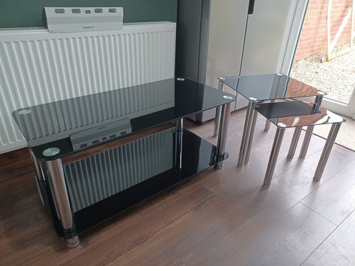 One coffee table and two - table,
