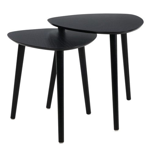 Set black oval nesting - of,