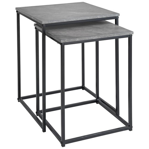 Set coffee table concrete - of,