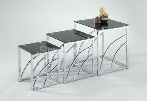 Glass nest tables modern - nest, of