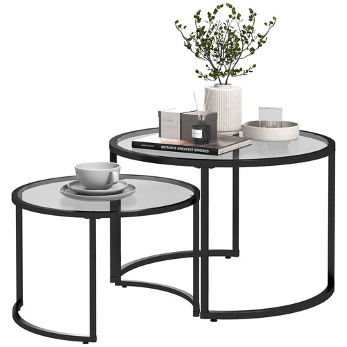 Homcom glass coffee - glass,