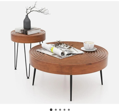 Costway round nesting - round, tables