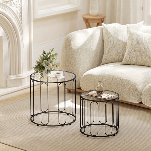 Round coffee table set - round, 2