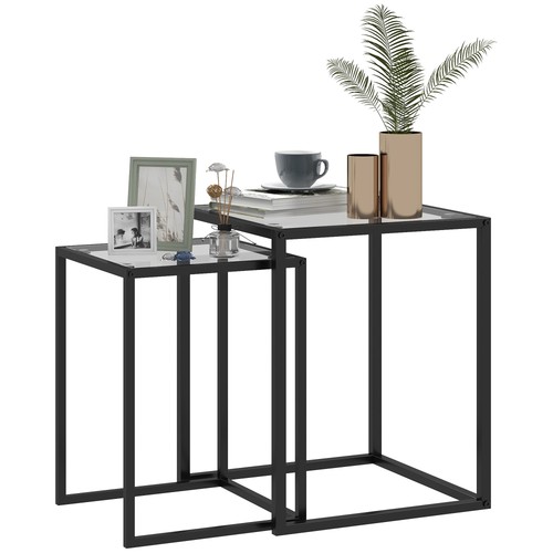 Homcom nesting tables end - homcom,