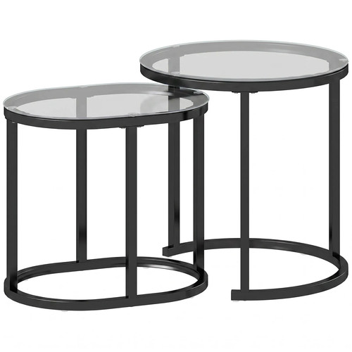 Homcom nest tables with - of,