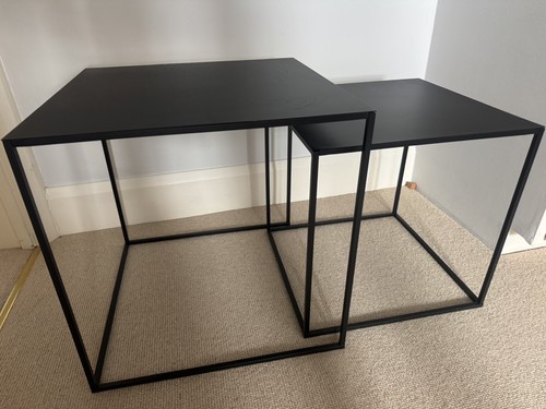 Nest two stylish steel side - stylish,