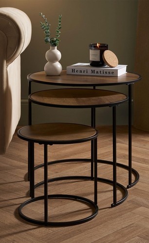 Nest round side tables - 3,
