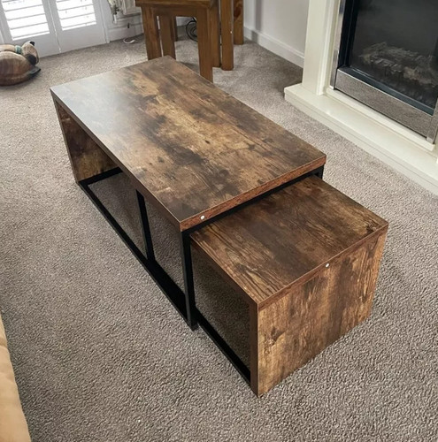 Industrial coffee table nest - table,